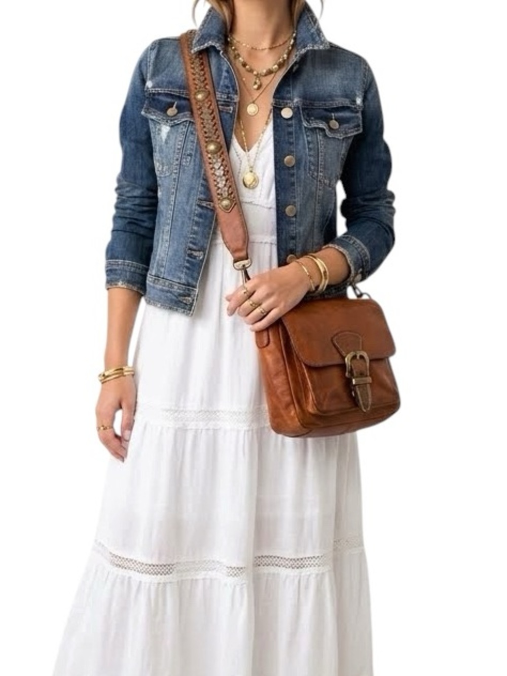 Zara Distressed Denim Jacket Size XS